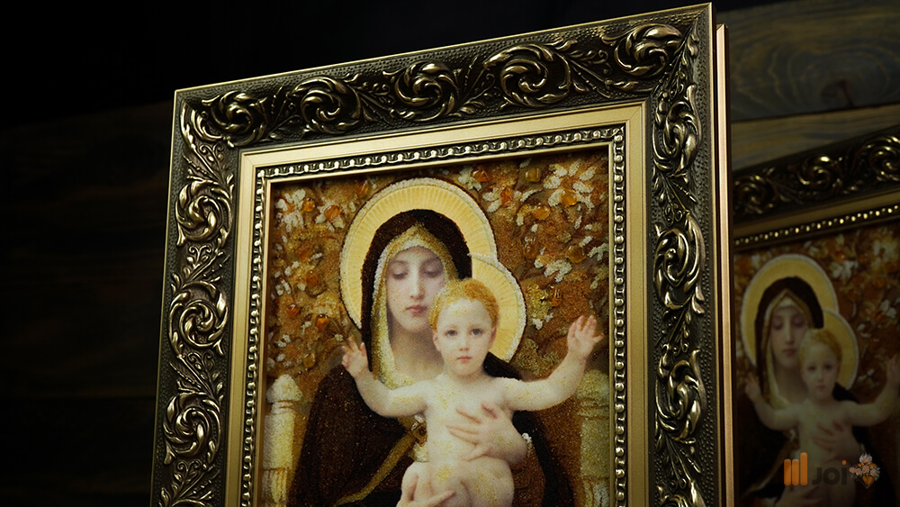 Jantárový obraz – Mária ľalií so žehnajúcim jezuliatkom_Obr3.1_joi.sk