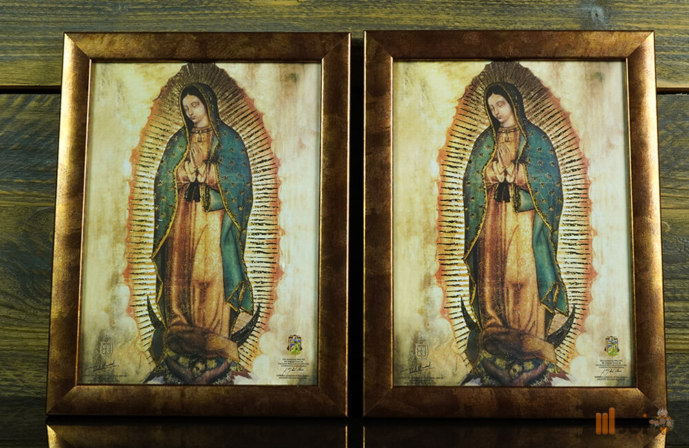 Kópia originálu Guadalupskej Panny Mária – Špeciálna zláta tlač_09