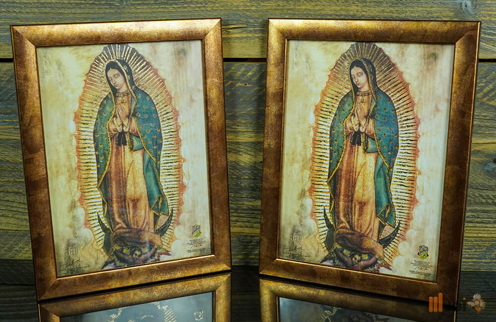 Kópia originálu Guadalupskej Panny Mária – Špeciálna zláta tlač_10