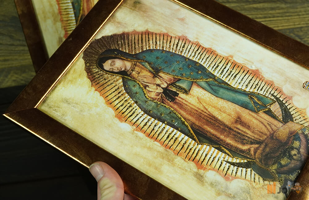 Kópia originálu Guadalupskej Panny Mária – Špeciálna zláta tlač_11
