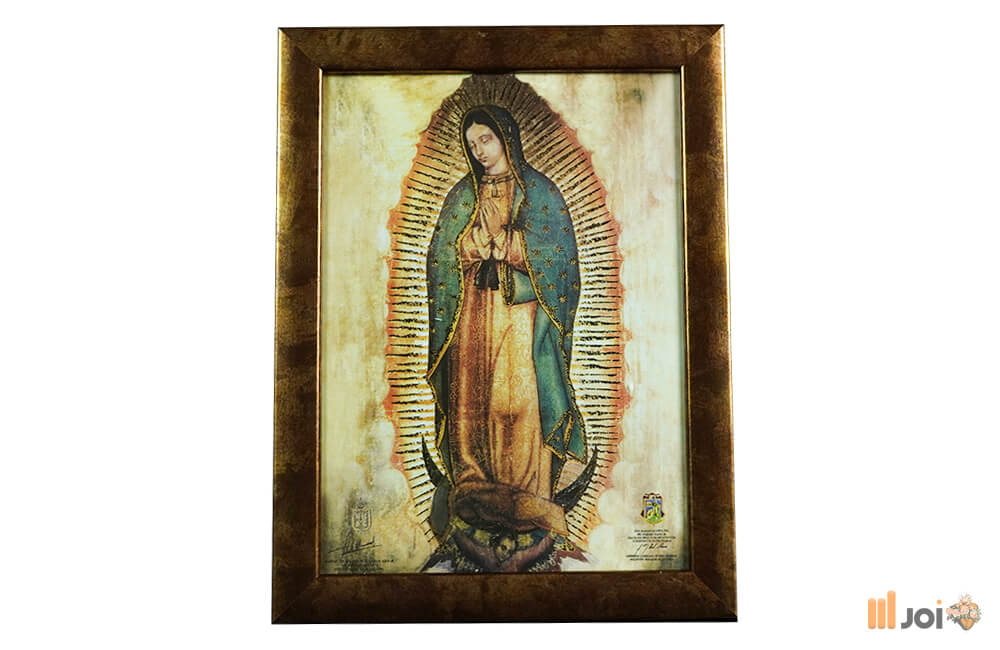 Kópia originálu Guadalupskej Panny Mária – Špeciálna zláta tlač_15X