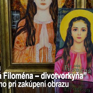 Jantárový obraz - Svätá Filoména priamy portál do neba - Image 11