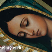 Tvár Guadalupskej Panny Márie - Digitálna Zlatá tlač (zlatý rám) - Image 11